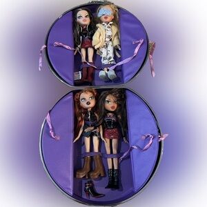 Bratz rock angelz and slumber party doll with accessories and carrying case